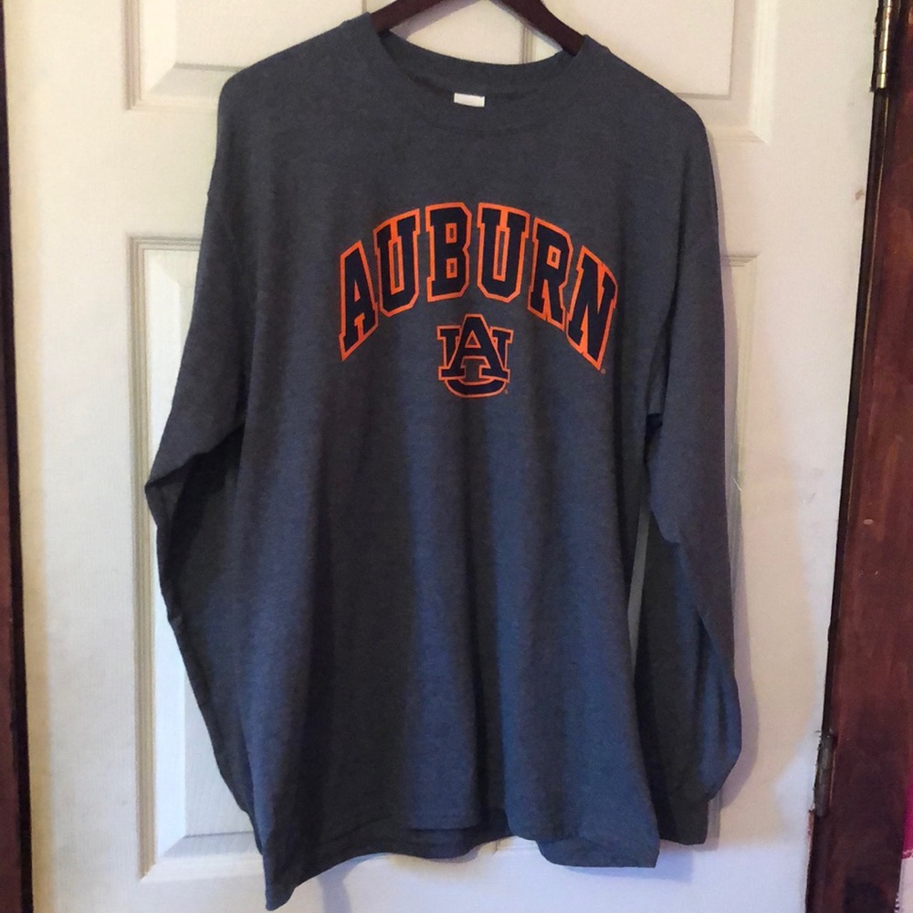 Auburn Tigers Gray Long Sleeve T-Shirt Mens Large L